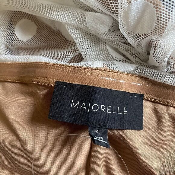 Majorelle White Mesh Dot Lace Bodycon Brady Dress Revolve NWT Sz XS - Picture 14 of 14